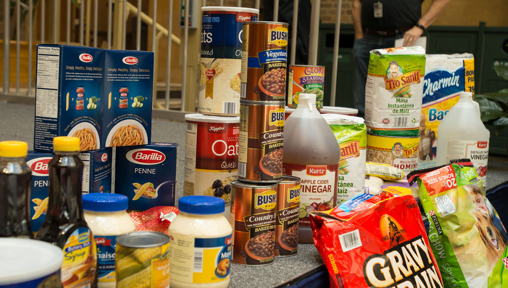We’re taking food bank donations!